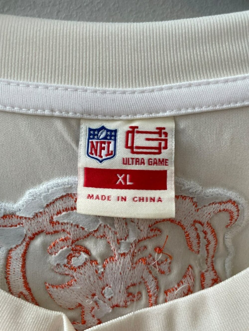Ultra Game Chicago Bears NFL Team Apparel Home Jersey Men's Sz XL MSRP$65 NWT - Picture 6 of 10